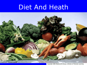 Diet And Heath