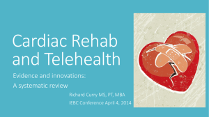 Cardiac Rehab and Telehealth