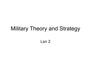 Lsn 2 Military Theory and Strategy