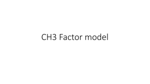 CH3 Factor model