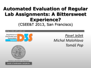 Automated Evaluation of Regular Lab Assignments: A Bittersweet