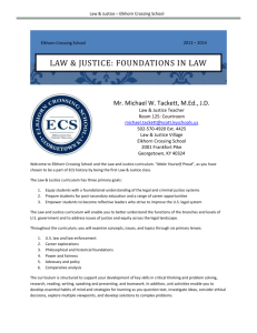 Law & Justice Syllabus
