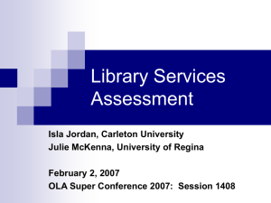 OLA Services Assessment