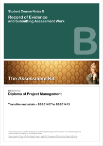 Dip PM Transition Assessment Kit vers 1.0
