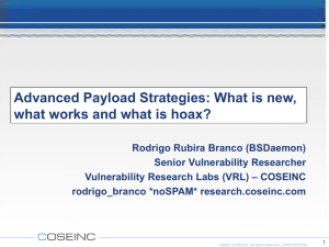 Advanced Payload Strategies - Rodrigo Rubira Branco (BSDaemon)