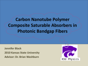 Carbon Nanotube Polymer Composite Saturable Absorbers in