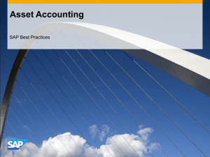 Asset Accounting - SAP Help Portal