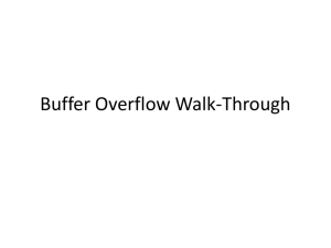 Lesson 10 Buffer Overflow Demo