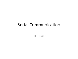 Lecture 2 Serial Communication