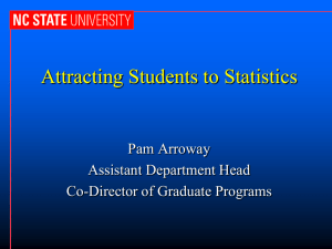 Attracting Students to Statistics - American Statistical Association