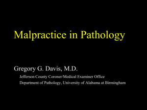 Malpractice in Pathology - Patologos de Puerto Rico