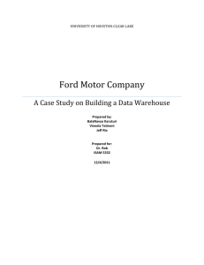 Ford Motor Company - University of Houston