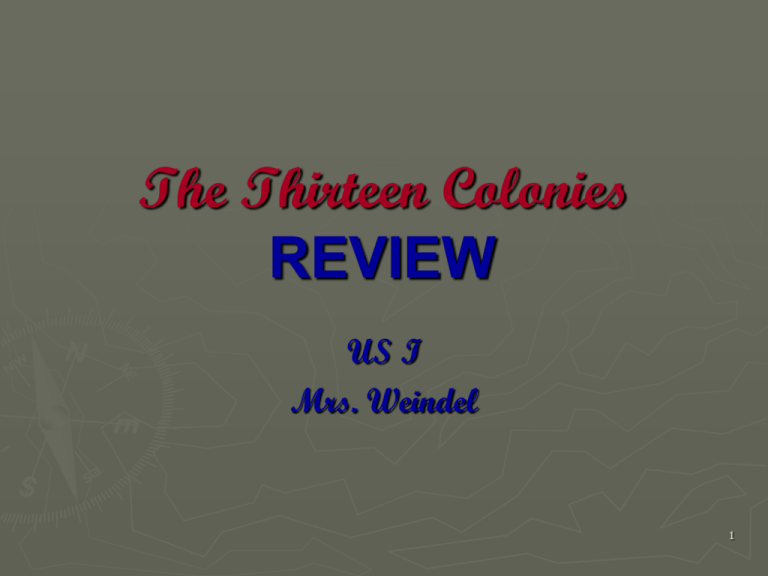 the-13-colonies-ppt