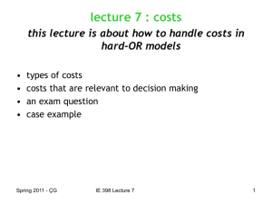 cost - METU OCW