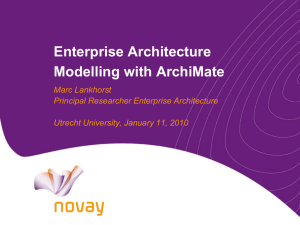 The ArchiMate Standard for Enterprise Architecture Modelling