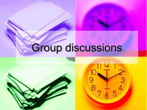 Group discussions