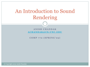 Introduction to Sound Rendering
