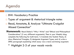 Agenda and Notes - Ms. Geiss' english page