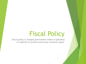 Fiscal and Monetary Policy