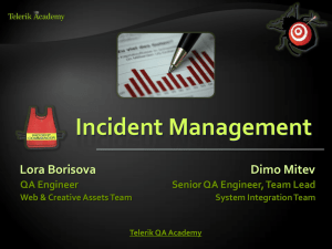 Incident Management