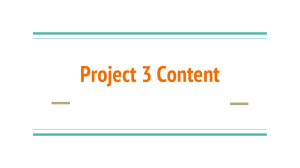 Project 3 Content External Factors Affecting Business Ethnic/Cultural