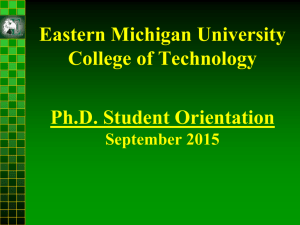 Continuous Improvement at Eastern Michigan University
