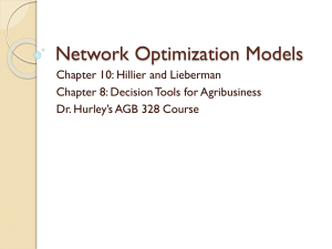 Overview of the Operations Research Modeling Approach