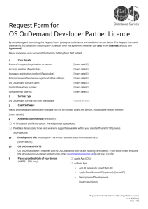 OS OnDemand Developer Partner Licence
