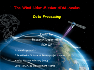 The Wind Lidar Mission ADM