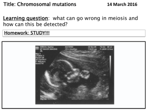 chromosomal mutation