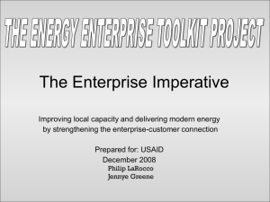 The Enterprise Imperative