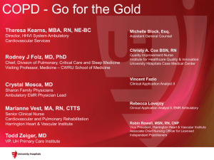 COPD - Go for the Gold - Case Western Reserve University