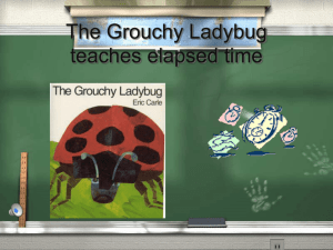 The Grouchy Ladybug teaches elapsed time