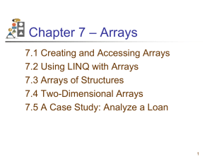 Concept of Array & LINQ