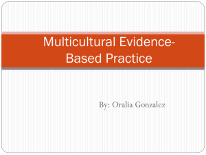 Multicultural Evidence-Based Practice