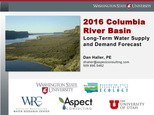 2016 Columbia River Basin Long-Term Water Supply and Demand