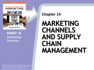 Marketing Channels and Supply Chain Management