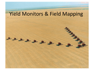 Yield Monitors & Field Mapping - Precision Agriculture, SOIL4213