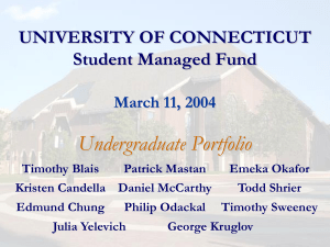 (12/8/03-02/24/04) T - University of Connecticut