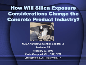 NCMA Silica Consideration Presentation