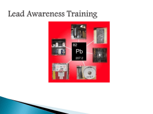 Lead Awareness Training