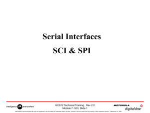 SCI & SPI Interfaces