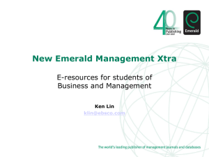 New Emerald Management Xtra