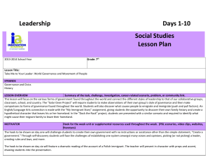 7th Social Studies Leadership