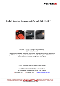 2. Global supplier management manual