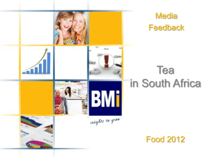 the short feedback report on Tea in