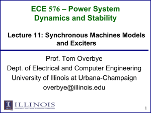 Synchronous Machines Models and Exciters