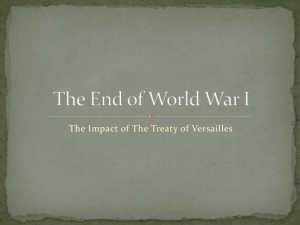 The End of World War I