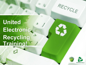 usertraining - United Electronic Recycling