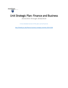 Finance and Business - Office of Planning and Assessment